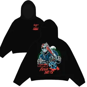 Friday The 13th Hoodie Quiet X Ghost, Unisex Hooded, Unisex Hoodie, Menswear Womenswear Streetwear, Gift For Him, Gift For Her Sweaters Top
