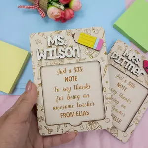 Personalized Teacher Sticky Note Holder, Post It Note Holder, Teacher Appreciation Gift, Custom Teacher Gift, Teacher Gift, Back to School