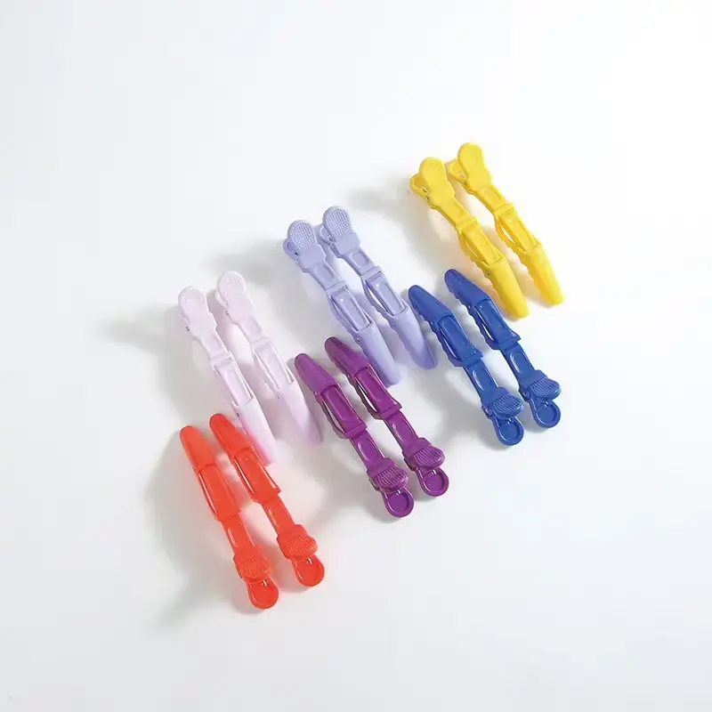 VYV 2PCs Alligator Hairclips Hot Dye Clip Hairdressing wWig Clip Non Slip Hairpin Heatless Styling Tool