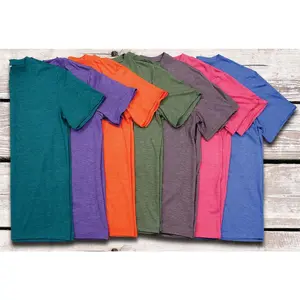 Solid Heather Polyester T-Shirts