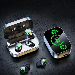 Wireless Headphones with Charging Box, Stereo Sport Earbuds for Active Lifestyle, Music and Call In-Ear Headsets, Rechargeable Lithium-ion Batteries, Wireless Earphones