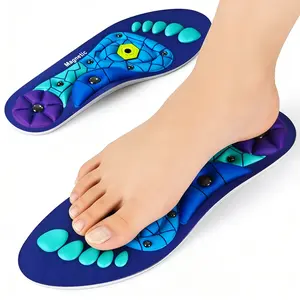 Acupoint Massage Insole, Pressure Massage Insole, Comfortable Support Foot Massage, Men'S And Women'S Flat Foot Insoles, Sweat Absorbing, Breathable, Men'S And Women'S Comfortable Massage Insoles,Meridian Unobstructed Insoles