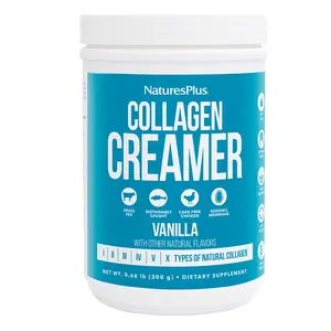 Collagen Creamer Vanilla by NaturesPlus - A unique blend of 6 hydrolyzed peptides for optimal hair, skin, nail and joint health*