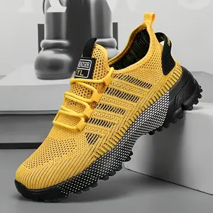 Men's Breathable Non-Slip Running Shoes Lightweight Low Top Sports Shoes with MD TPU Sole Suitable for Gym Training and Walking