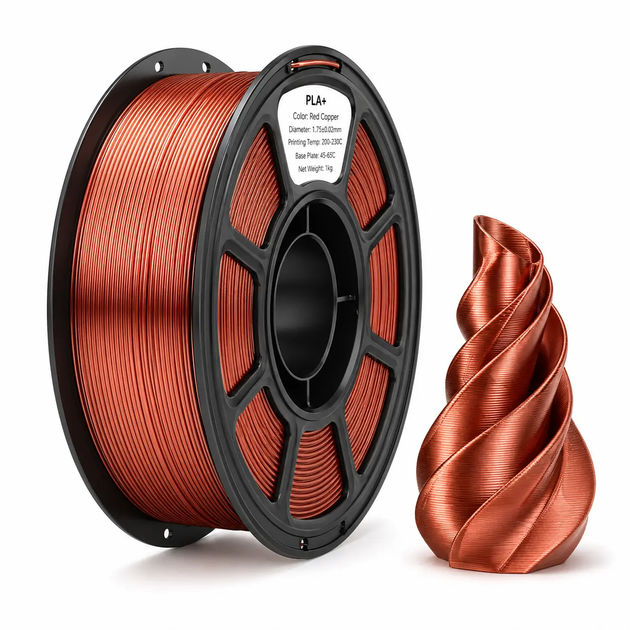 Silk Metal-Copper-red
