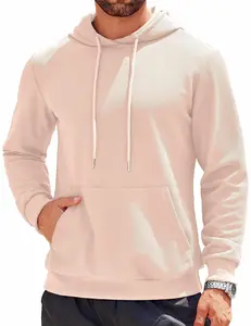 COOFANDY Men's Hooded Sweatshirts Long Sleeve Casual Waffle Knit Pullover Hoodies with Kanga Pocket