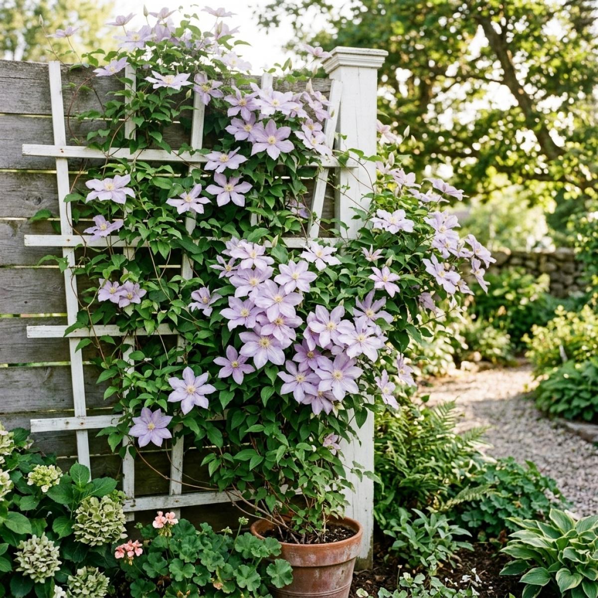 Non GMO Clematis Flower Seeds Home Garden Climbing Plant No Special Care Required Fast Germination Beautiful Blooms for Balcony Yard Decoration