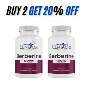 SAVE 20% - Super Pure Berberine DUO 2400mg - 120 Capsules, A Natural Healthcare Supplement for Brain Health & Blood Sugar Dietary Support - 60 Day Supply Healthcare Natural Optimum Edible Vitamin Fitness
