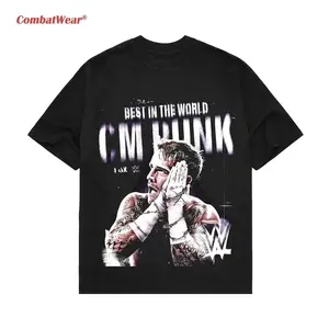 CM PUNK 2 TEE, Wrestling Tee, WWE Tee, Wrestling Gift, Sports Shirt, Workout T-shirt Menswear Streetwear Crewneck Clothing QG8