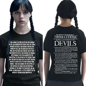 Wednesday Season 2 Movie Shirt Fashion Cotton, Funny Shirt, New Movie Sweatshirt Cotton Menswear Gift For Woman and Man Unisex Washed graphic T-Shirt Casual Cotton Fashion Top Womenswear