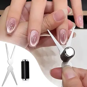 Honey Joy French Tip Tool Nail Magnet Nail Art Tool – Cat Eye Gel Polish Effect Magnetic Stick, Multi-Function Pen for Salon & DIY Manicure Design