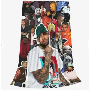 Soft Funny Cozy Throw Blanket Throw Chris Blanket Brown Merch Stuff Merchandise Blankets Gifts Suitable for beds and sofas can also be given as a gift