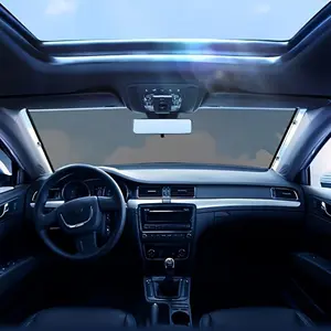 Expandable Car Window Sunshade Roller Blind, Heat Insulation UV Protection, Easy Storage, Car Sun Visor, 1 Piece Pack