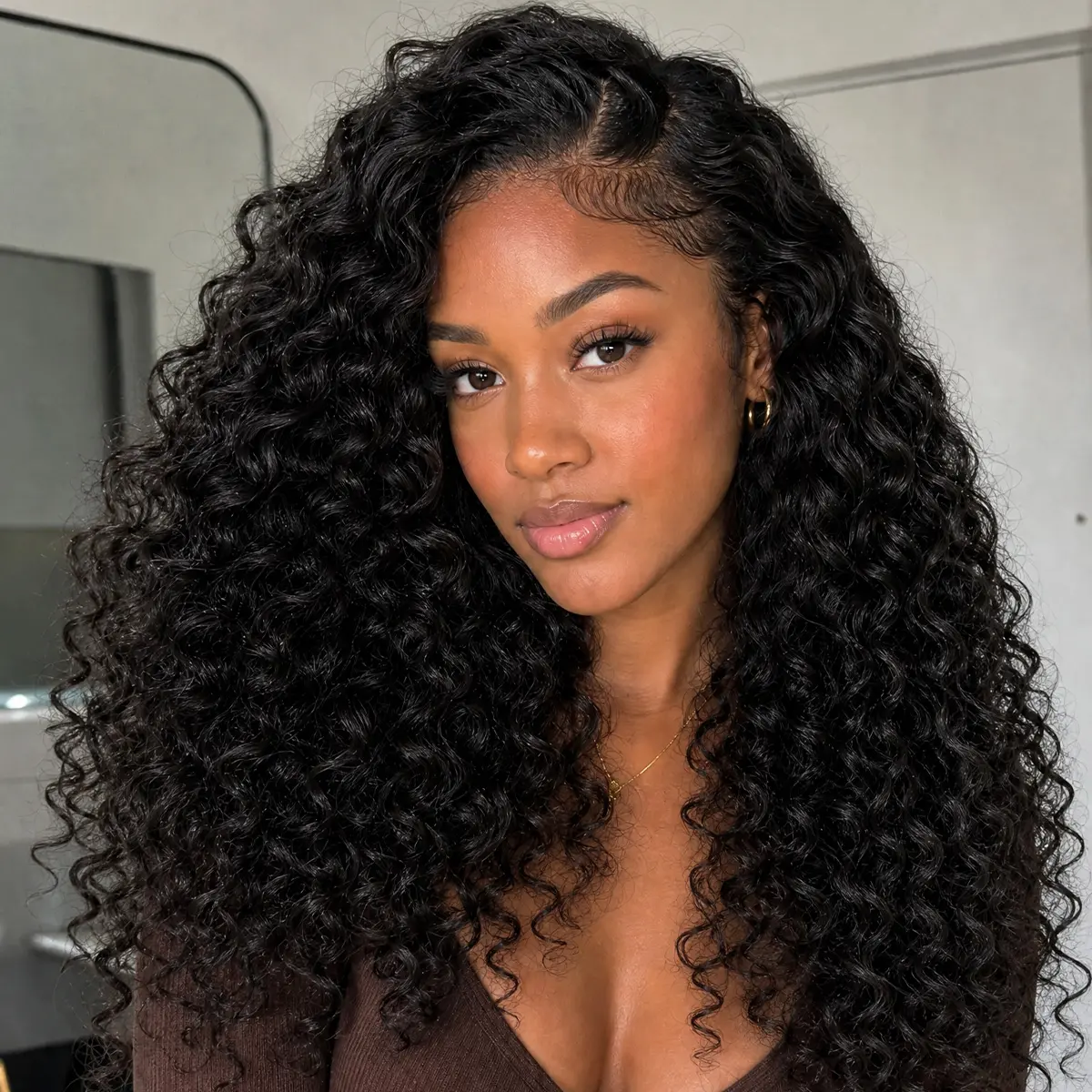 [NEW]CurlyMe Wear Go Glueless Indian Curly Human Hair Wig Thick & Full Defined Curls 13x6 Pre-Bleached Knots Pre-Cut Full Lace Frontal Wig with Elastic Drawstring #summerwins