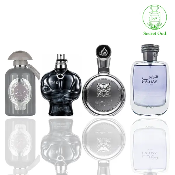 Raed Intensity + Top G + Fakhar Platin + Hawas For Him -- 4 Piece Bundle