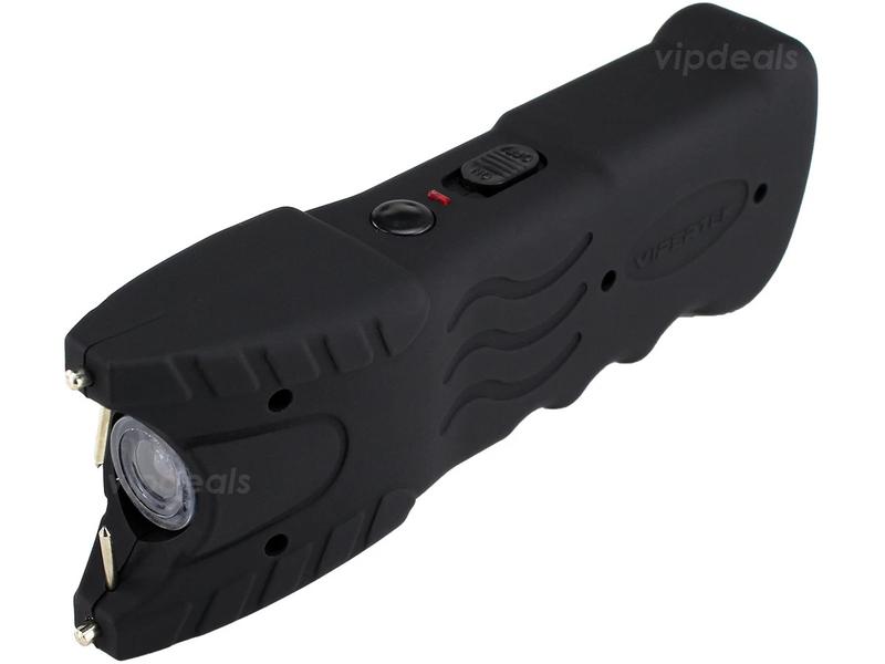 VIPERTEK VTS-979 - BLACK Heavy Duty Rechargeable LED Flashlight - Compact & Portable (Black)