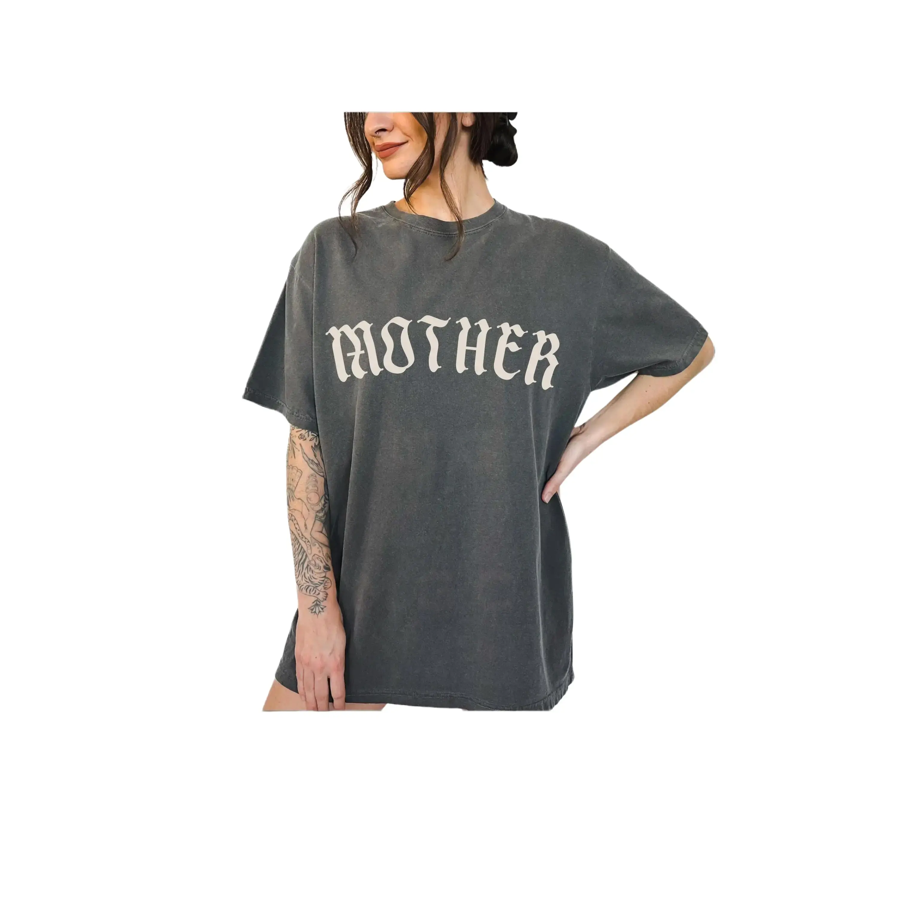 Graphic Tee - Mother Gothic tshirt, trendy alternative metal core tee, old english mother tshirt, oversized mom tee, goth mom