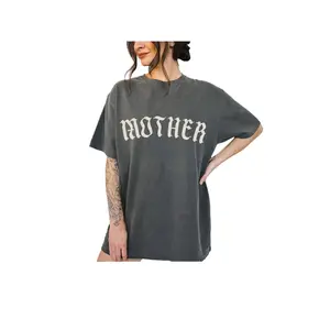 Graphic Tee - Mother Gothic tshirt, trendy alternative metal core tee, old english mother tshirt, oversized mom tee, goth mom