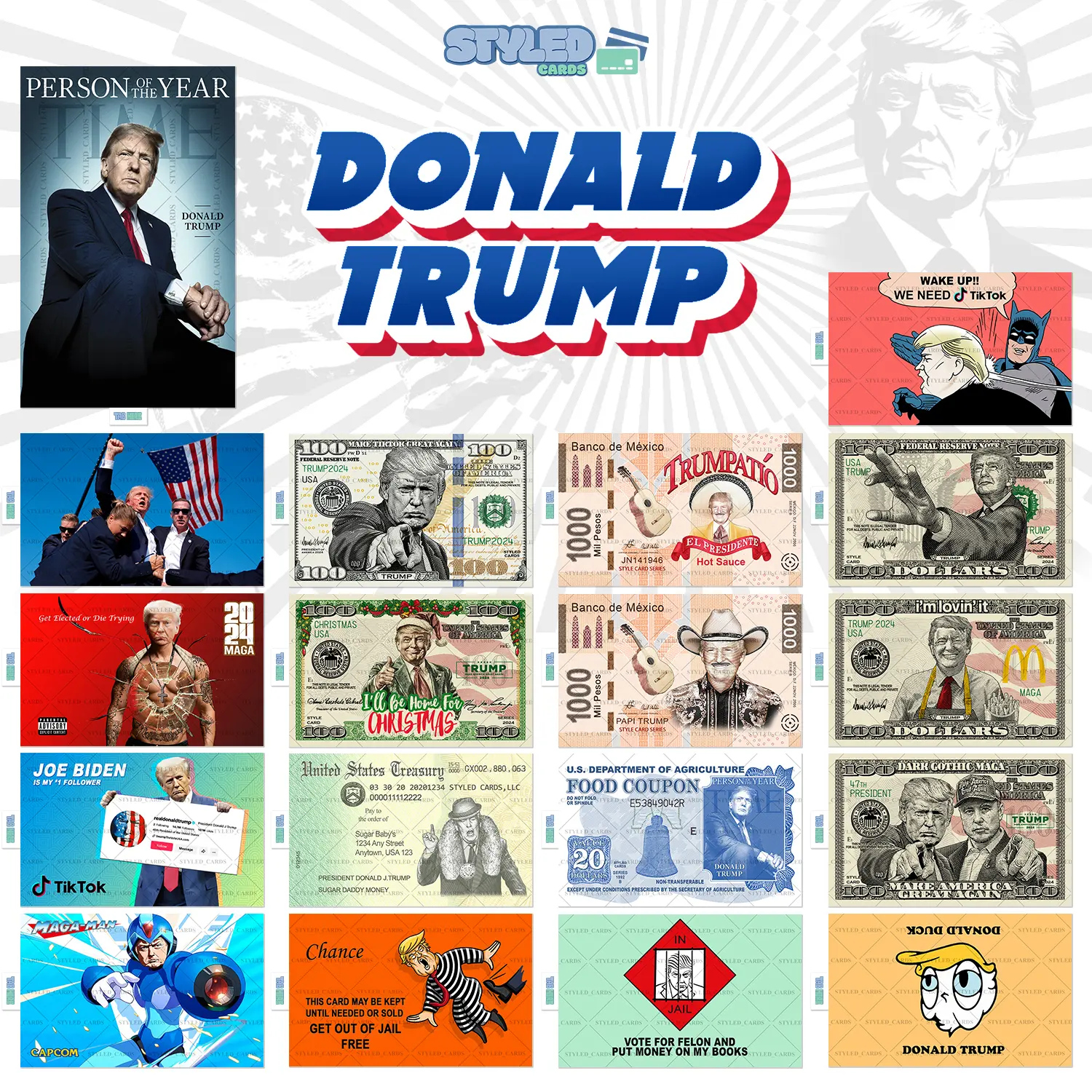 all trump 2024 rectangular vinyl sticker