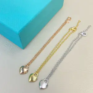 Romantic Mini Heart Charm Bracelet for Women, Cute Dainty Link Chain Bracelet with Heart Pendant, Meaningful Gift for Her, Adjustable Everyday Bracelet Trending Accessory