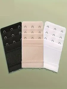 Women Comfort Bra Extenders Set, Elastic Underwear Adjusters, Pure Color Design, Fashion Accessories, All Seasons Wear