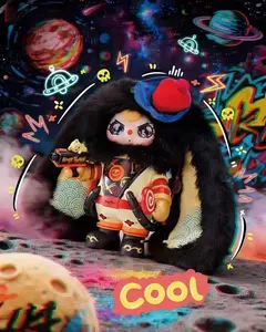 QiQi-Honeyer 400% series Mystery Boxes Bag Pendant Bunny Plush Dolls Soft Collectibles (Hidden Style 2/96)