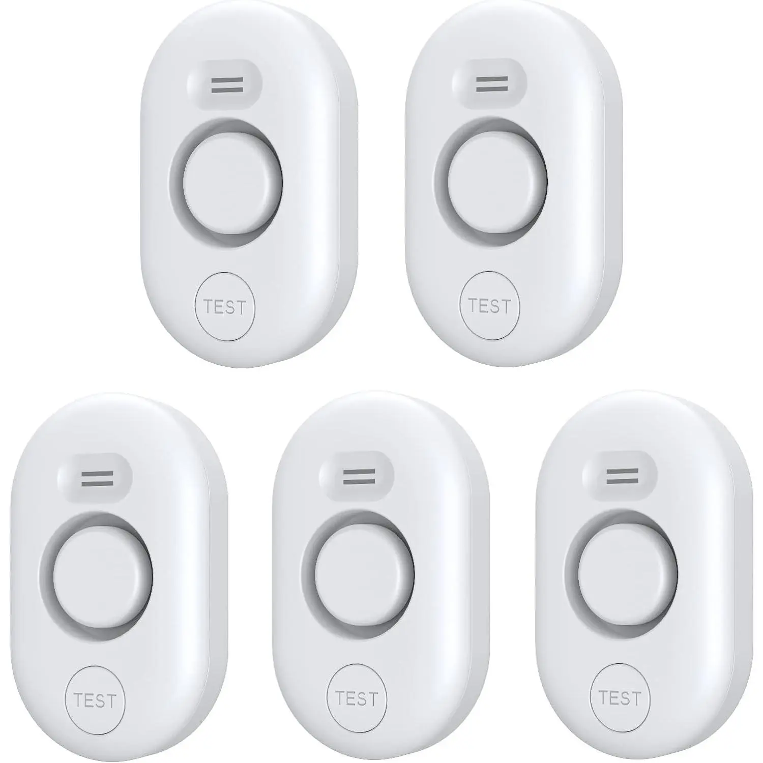 5 Pack Water Leak Detectors for Home, 100dB Water Sensor Alarm for Basement, Flood Leakage Detection Devices for Pipe/Drain/Sink/Faucet Drip Alert, Floor Flooding in Bathroom/Kitchen/Toilet/Laundry Room