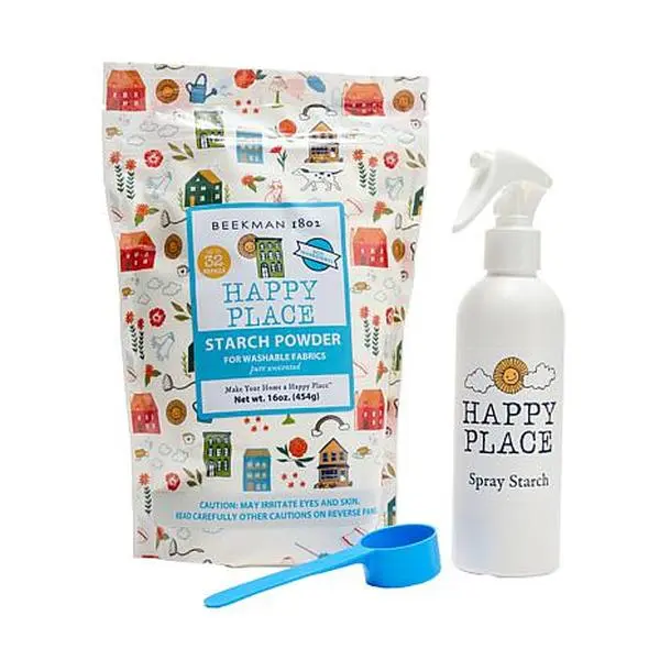 Beekman 1802 Happy Place Starch Powder Laundry Additive with Spray Bottle