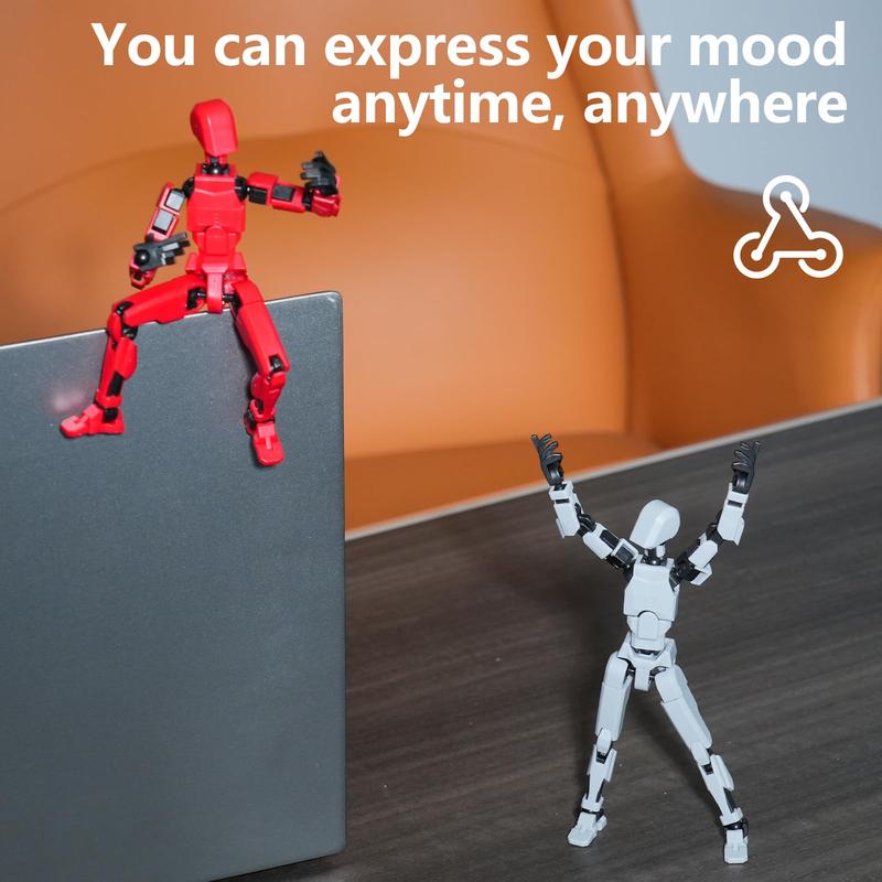 Epipgale Titan13 T13 Action Figure, 3D Printed Multi-Jointed Robot Toy, Pre-Assembled Movable Figure with Gift Box for Collectors and Desk Display