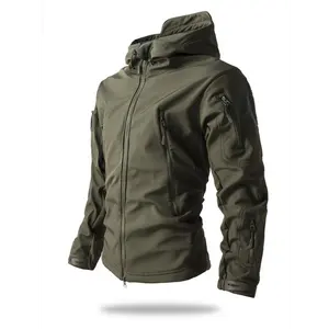 [Zipper Hooded Windbreaker Jacket] Men's Zipper Jacket, Casual Tactical Jacket For Outdoor Activities long sleeve soccer jersey workout  sets brazil sweatsuits spain home neymar jr women's  cargo  jogger anniversary movie football jersey nba cristiano kit