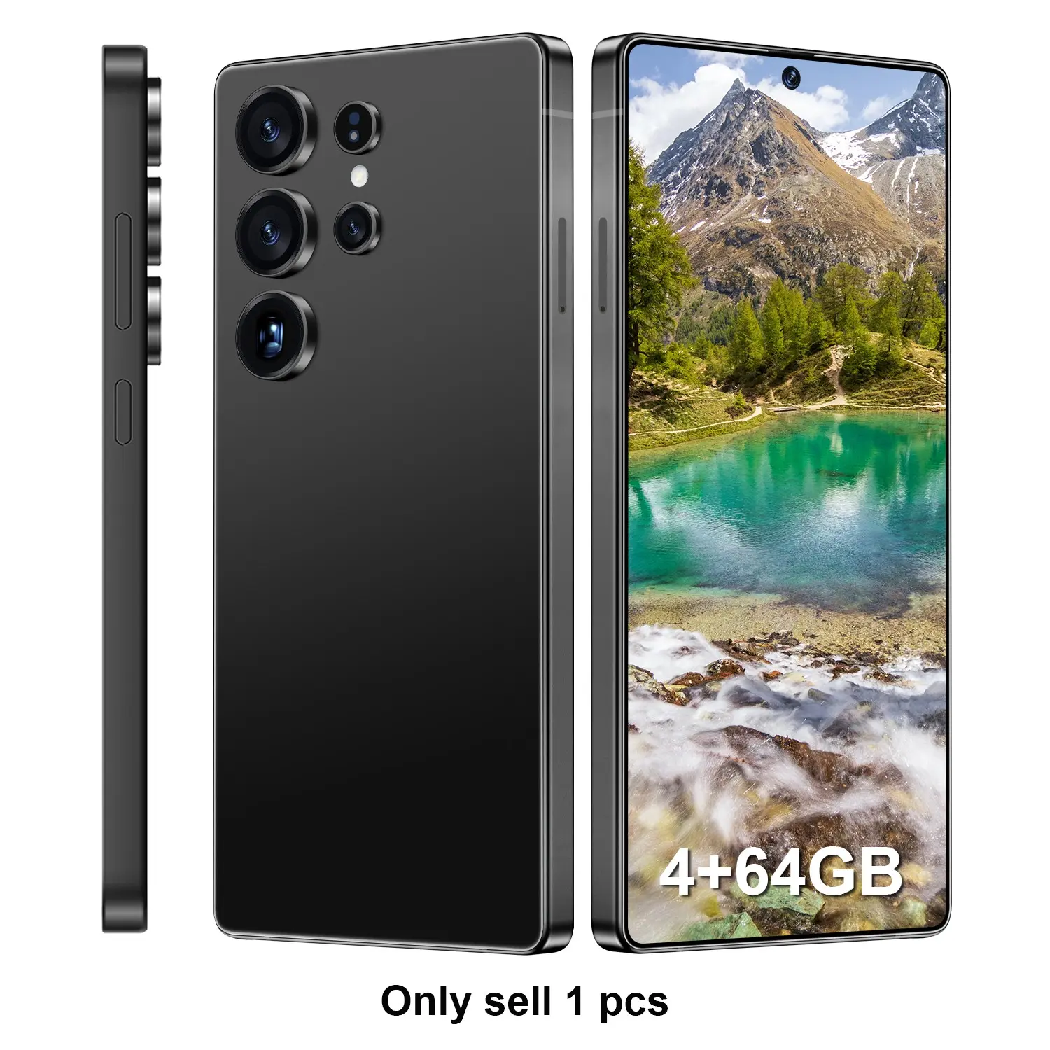 Unlocked Smart Android Phone, Dual Sim Slot, 6.8-Inch Screen, Octa-Core Cpu, Android 12, 8mp+16mp Camera, 4g Network, 4+64GB Storage, 4000mah Battery, Android Smartphone