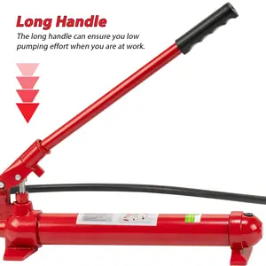 12 Ton Hydraulic Porta Power Kit, Heavy Duty Auto Body Frame Repair Set, 4.6ft 1.4m Oil Hose Split Top Design, Portable Hydraulic Repair Tool for Car Truck Garage with Storage Case