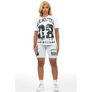Tyanna White T-Shirt Short Set