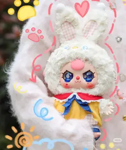 Baby Three 400% Big Baby V2 Mystery Boxes Collection Bag Pendant Bunny Plush Dolls Soft Collectibles Hidden Style 1 Hidden Probability:1/9,summervibes