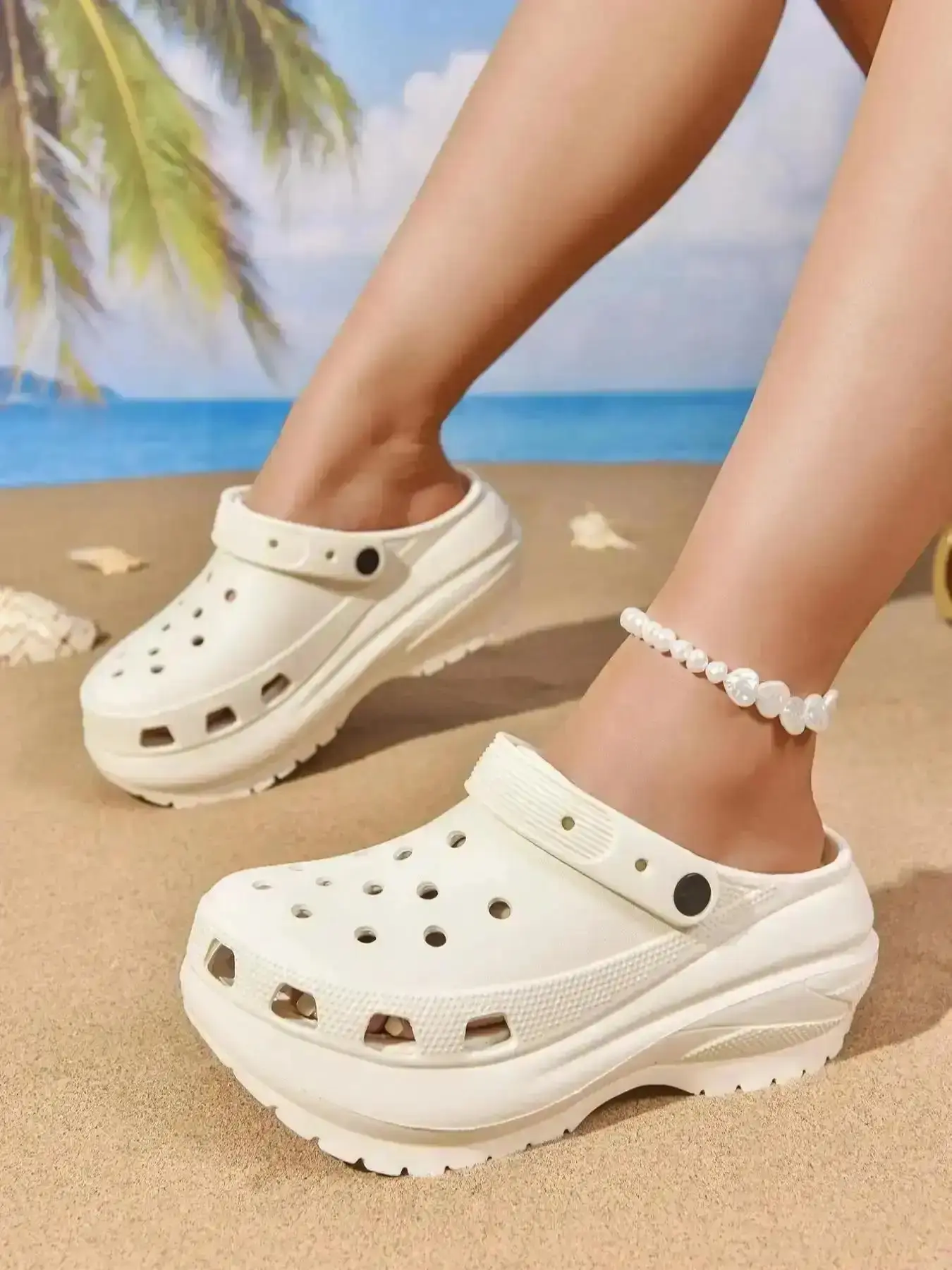 Unisex Casual Comfortable Textured Design Clogs Waterproof Non-slip Sandals with Thick Sole for Indoor and Outdoor Soft Insole Ultimate Relaxation Slippers footwear Summer Fisherman Bohemian Grip Chic Platform classy