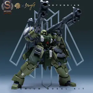 Rg 1/144 Heavy Battle Sci-Fi Mecha Model Kit, Rebuild Robot Toy, Color Separated Pieces, No Glue Required, High Mobility Collectible