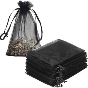 200Pcs/Set Organza Gift Bags,4x6 inche Wedding Christmas Favors Jewelry Pouches,Candy Packaging Gift Bag,Ideal for Halloween Christmas Party,Hand Tools Kits