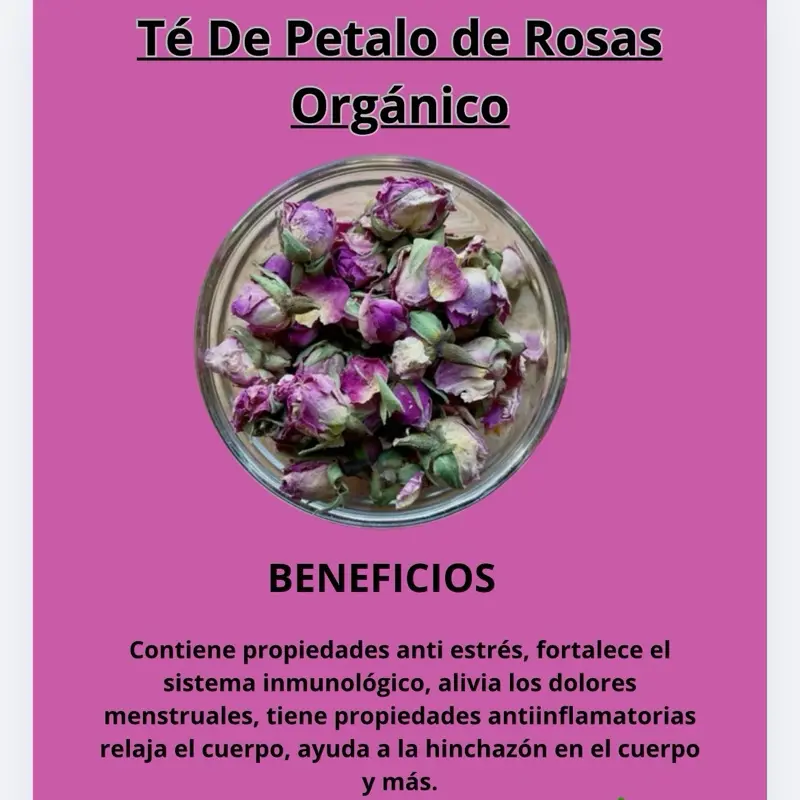 Té de pétalos de rosas Orgánico