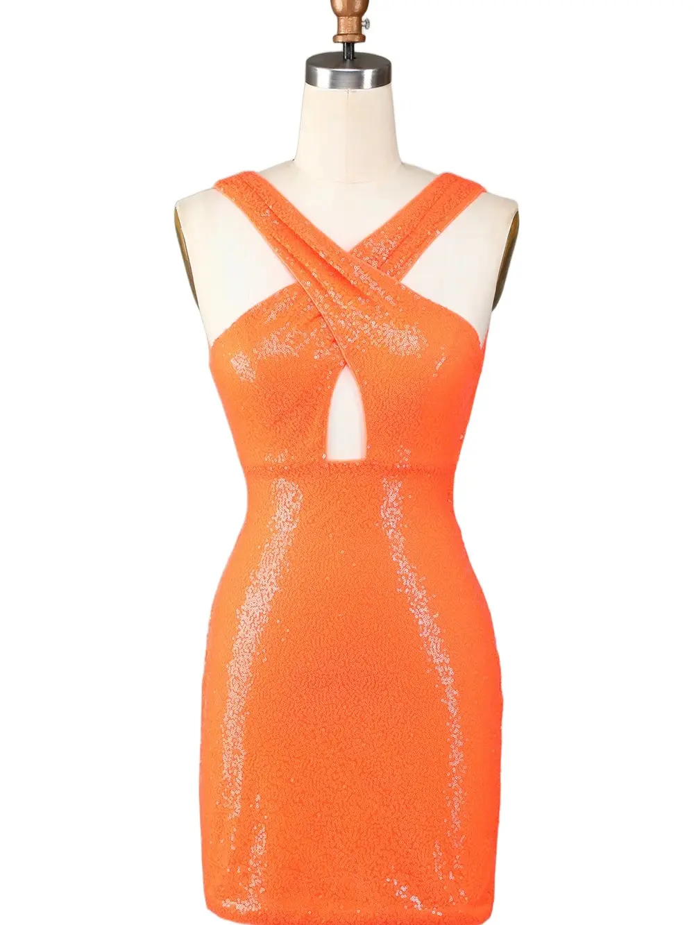 ZAPAKA Women Glitter Orange Halter Backless Sequins Tight Homecoming Dress Fabric Formal orange hoco dress - TikTok Shop ZAPAKA Women Glitter Orange Halter Backless Sequins Tight Homecoming Dress Fabric Formal orange hoco dress - TikTok Shop