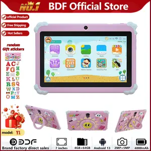 7-Inch Tablet, 4GB RAM+64GB ROM, Android 13, 4-Core 1.3ghz, IPS Screen, 4000mah Battery, Parental Control, Educational Games, Kid