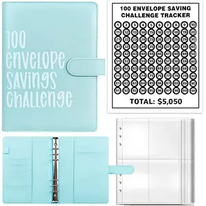 100 Envelope Saving Challenge Binder – Budget Binder & Money Organizer with Income Tracker, Budget Planner Book for Cash Budgeting, Perfect for Students, Families & Beginners Managing Finances, Great Birthday or Holiday Gift.Easter Day Gift
