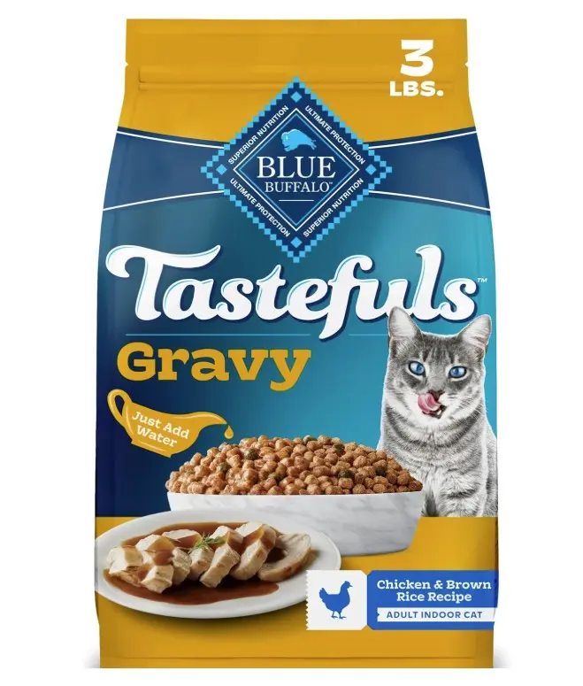 Blue Buffalo Tastefuls Irresistible Gravy Experience Chicken Cat Food, 3 lb
