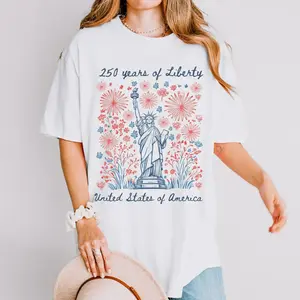Comfort Colors 250 Years Of Liberty Shirt, 250th Anniversary of USA Tee, Happy Fourth Of July Shirt, Statue Of Liberty Shirt