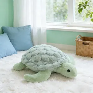 28cm/11In Turtle Plush Doll | Green & Pink Stuffed Animal | Premium Soft Material | Ideal Holiday Gift for  Easter Christmas Birthday
