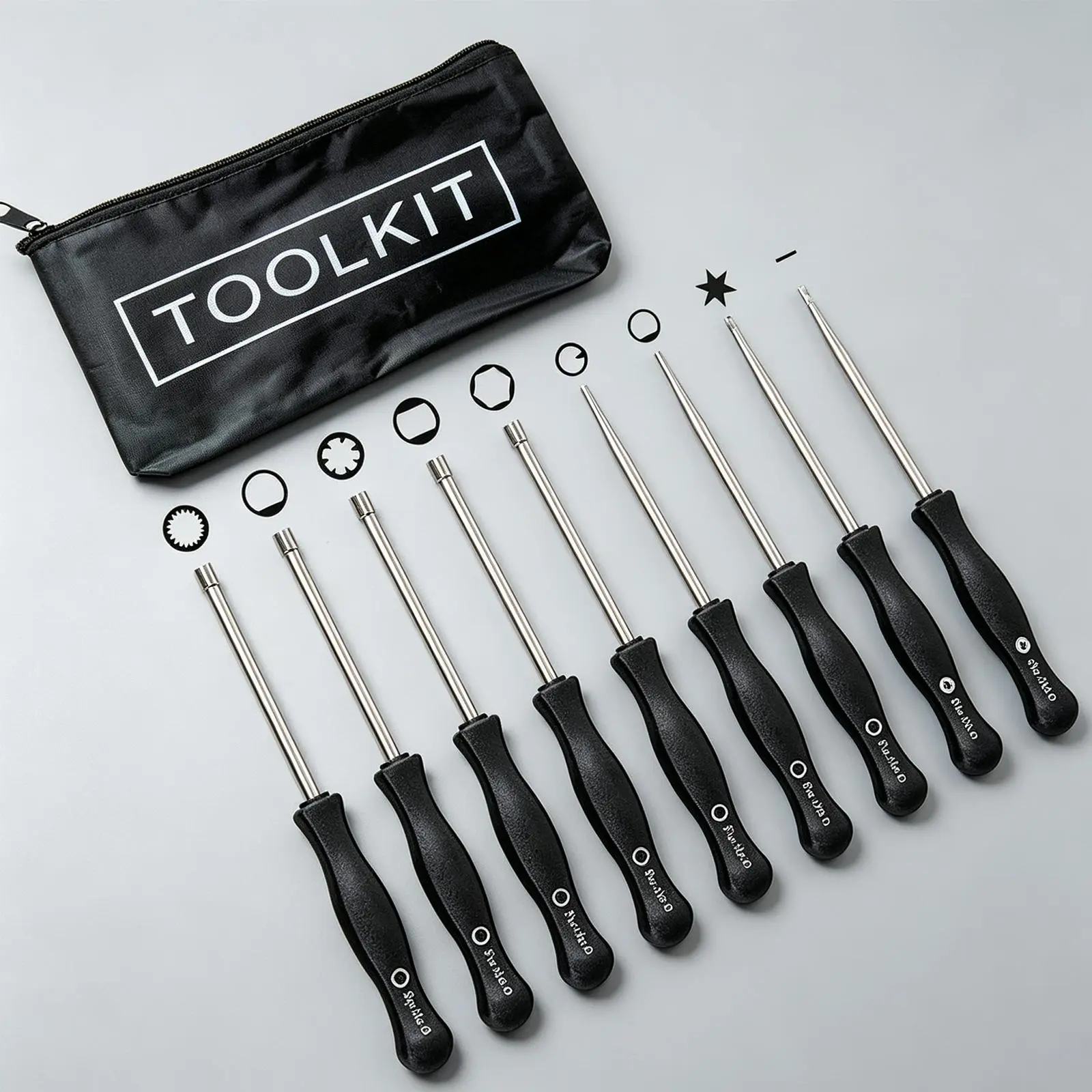 Carburetor Adjustment Tool Kit 10 Pcs Screwdrivers for Common 2 Cycle Small Engine, Trimmer Weed Eater Chainsaw Carb Tune up Adjusting Hand Tool, DIY Mechanic