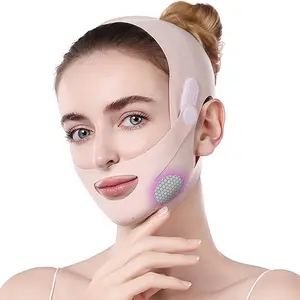 Chin Strap for Sleeping，Reusable V-Line Mask for Women Face Lifting M ade w & Breathable Cooling Fabric