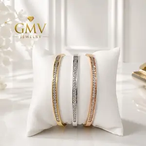 GMV Jewelry Eclipse Bangels - Stainless Steel Premium Non Tarnish Material Sold on Set or Separately