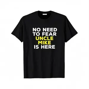 Men's Cotton Graphic Fashion T-Shirt - Short-Sleeve, Round-Neck Streetwear Casual Top, Funny "Mike" Uncle Themed Family Gift Menswear Shirt