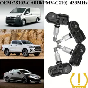 1Pcs/4Pcs OEM#28103CA010(PMV-C210) #433MHz TPMS/Tire Pressure Sensors For #TOYOTA:AURIS/AVENSIS/AYGO/COROLLA/FJ-CRUISER/HIACE/HIGHLANDER/KLUGER/HILUX/iQ/LAND-CRUISER/PRADO/MIRAI/PRIUS/RAV4/TUNDRA/VENZA/VERSO/YARIS #LEXUS:CT/GS/IS/LS/NX/RC-F/RX/GS/LS