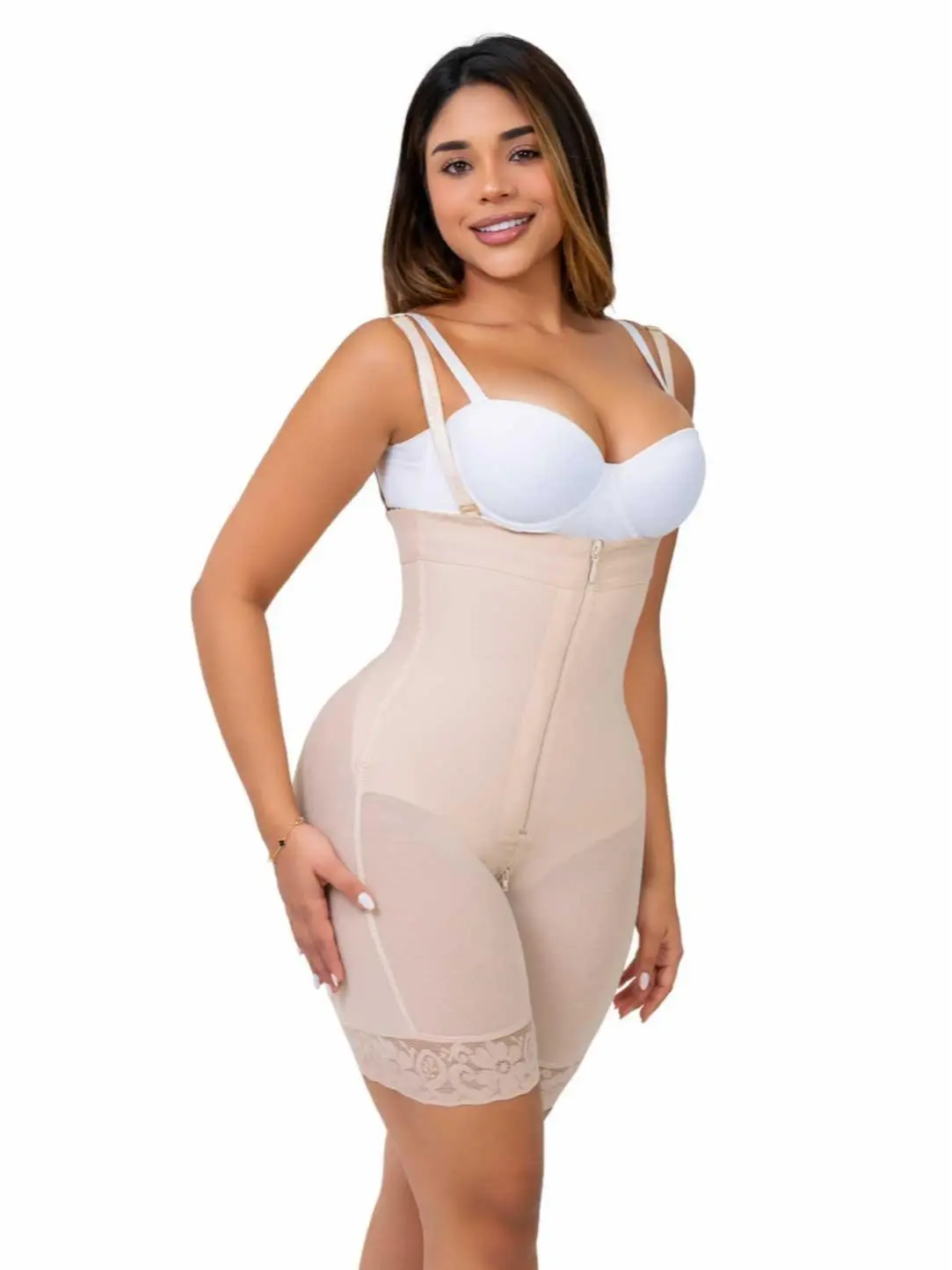 Stagmi SMI7097 Ultra-Invisible Strapless Seamless Shapewear Bodysuit with Removable Straps